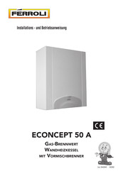 Ferroli ECONCEPT 50 A Betriebsanweisung