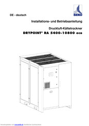 Beko Drypoint RA 8800-R eco Installation Und Betriebsanleitung