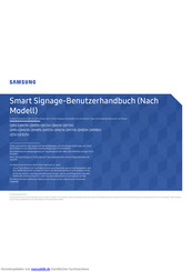 Samsung Smart Signage QMN Serie Benutzerhandbuch