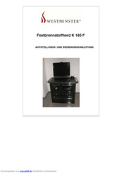 WESTMINSTER K 185 F Aufstellungs- Und Bedienungsanleitung