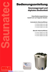 Saunatec 1712-90-010420 Bedienungsanleitung