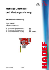 HADEF Figur 29/06E series Montage-, Betriebs- Und Wartungsanleitung