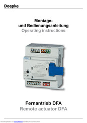 DOEPKE DFA 2 Montage- Und Bedienungsanleitung