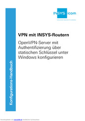 INSYS OpenVPN Konfigurationshandbuch
