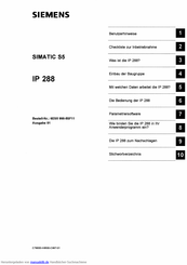 Siemens SIMATIC S5 IP 266 Benutzerhinweise