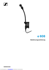 Sennheiser evolution e 608 Bedienungsanleitung