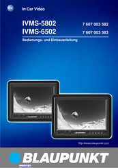 Blaupunkt IVMS-6502 Bedienungs- Und Einbauanleitung