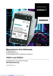 Siemens SIMEAS-T 7KG6101 Betriebsanleitung