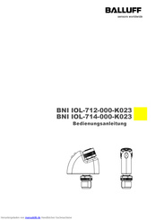 Balluff BNI IOL-712-000-K023 Bedienungsanleitung
