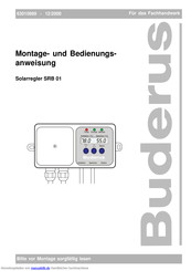 Buderus SRB 01 Montage- Und Bedienungsanweisung