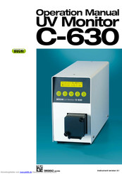 Buchi UV Monitor C-630 Handbuch