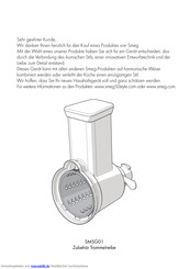Smeg SMSG01 Bedienungshandbuch