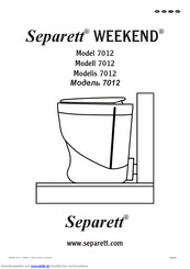 Separett WEEKEND 7012 Handbuch