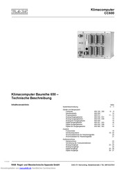 RAM CC600 Technische Beschreibung