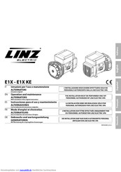 Linz electric E1X series Gebrauchs- Und Wartungsanleitung