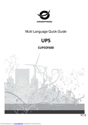 Conceptronic CUPSOF600 Kurzanleitung