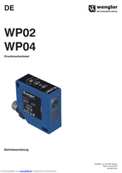 Wenglor WP02 Betriebsanleitung