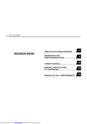 Malaguti MADISON RS250 Bedienungs- Und Wartungsanleitung