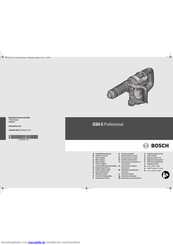 Bosch GSH 5 Professional Originalbetriebsanleitung