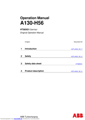 ABB A140-H56 Handbuch