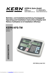 KERN KFS-TM Betriebs Und Installationsanleitung