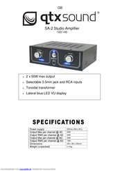 Qtx Sound SA-2 Bedienungsanleitung