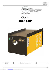 Weco CU-11-HP Bedienungsanleitung