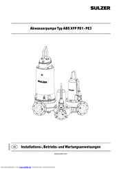 Sulzer ABS XFP PE1 Installations-, Betriebs- Und Wartungsanweisungen