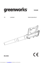 GreenWorks G24AB Bedienungshandbuch