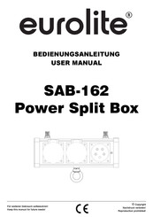 EuroLite SAB-162 Power Split Box Bedienungsanleitung