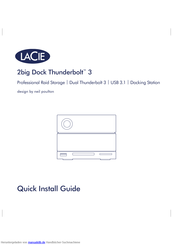 LaCie 2big Dock Thunderbolt 3 Schnellinstallationsanleitung