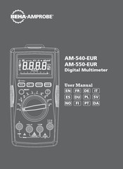 Beha-Amprobe AM-550-EUR Bedienungsanleitung