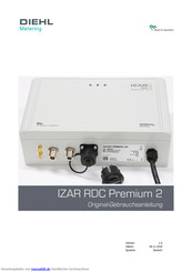 Diehl Metering IZAR RDC Premium 2 Original-Gebrauchsanleitung