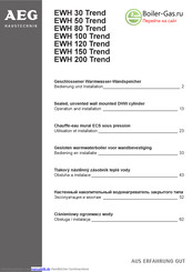 AEG Haustechnik EWH 100 Trend Bedienung Und Installation