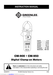 Greenlee CM-900 Bedienungsanleitung