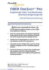 Fluke Networks FIBER ONESHOT PRO Schnellreferenzanleitung