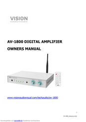 Vision AV-1800 Bedienungsanleitung
