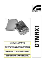 Videotec DTMRX1 Bedienungsanweisung