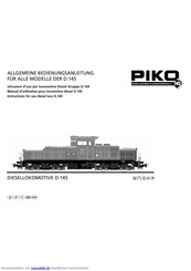 PIKO DER D.145 Bedienungsanleitung