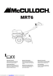 McCulloch MRT6 Anleitungshandbuch