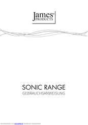 James products SONIC 3MX Gebrauchsanweisung