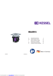 Kessel Minilift S Originalbetriebsanleitung