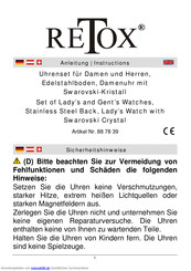 Retox 88 78 39 Anleitung