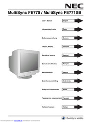 NEC MultiSync FE series Bedienungsanleitung