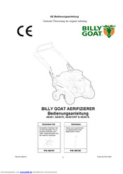 Billy Goat AE401H Bedienungsanleitung