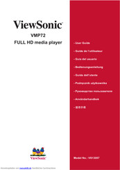 ViewSonic VMP72 Bedienungsanleitung