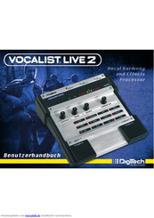 DigiTech vocalist live 2 Benutzerhandbuch