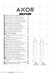 Hansgrohe AXOR Uno Gebrauchsanleitung, Montageanleitung
