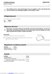 V-ZUG GK25TE Installationsanleitung