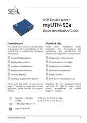 SEH myUTN-50a Schnellinstallationsanleitung
